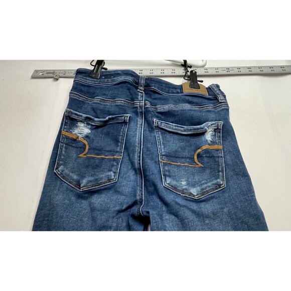 American Eagle jeans womens 4 24 x 28 next level stretch super high rise jegging - Picture 4 of 10